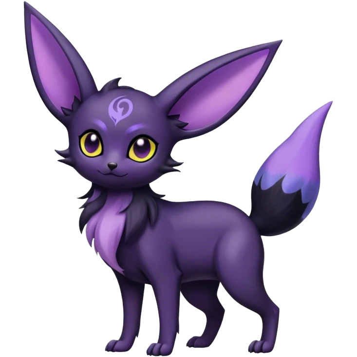 Noibat-Umbreon-Espeon-hybrid, full body emoji