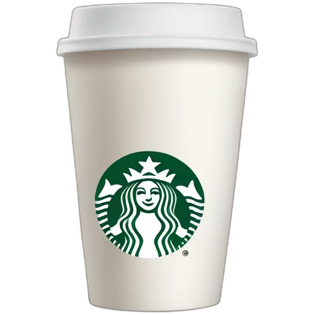 Starbucks coffee cup emoji