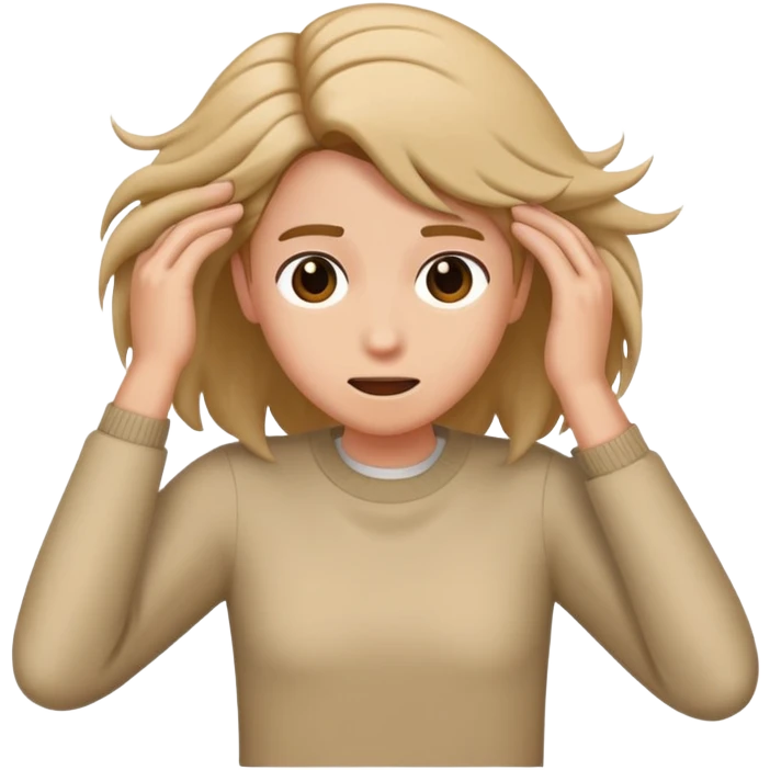 Person pulling out their hair  emoji