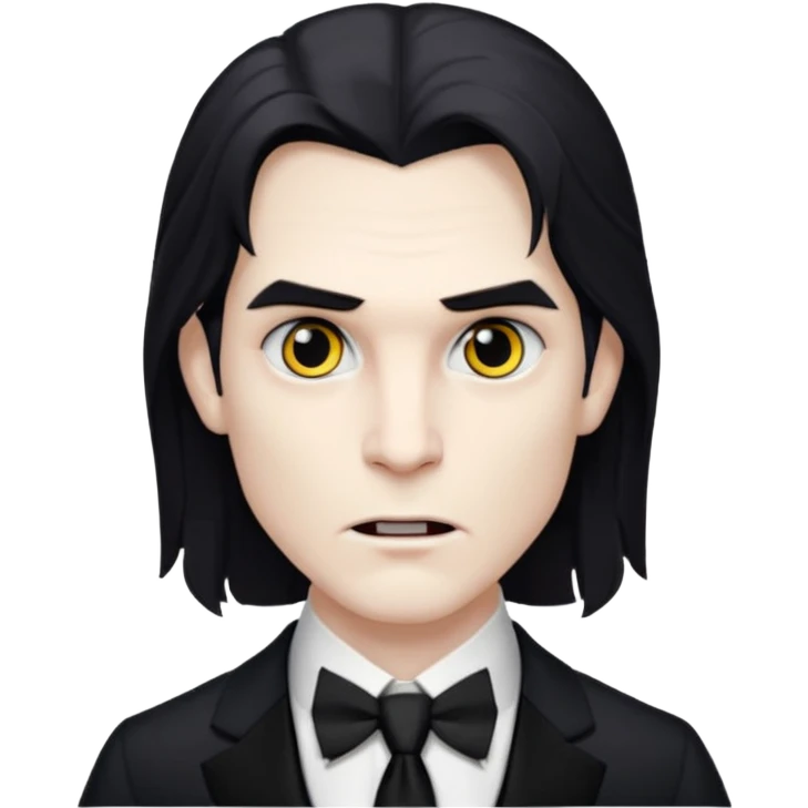vampire with tie emoji