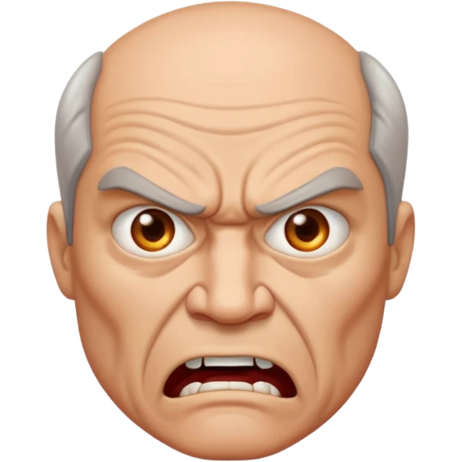 50 year old man angry emoji