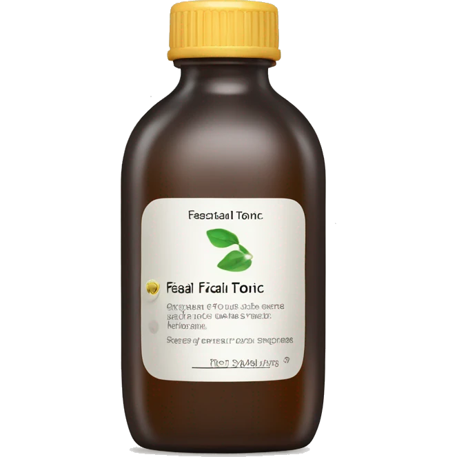 facial tonic with label emoji