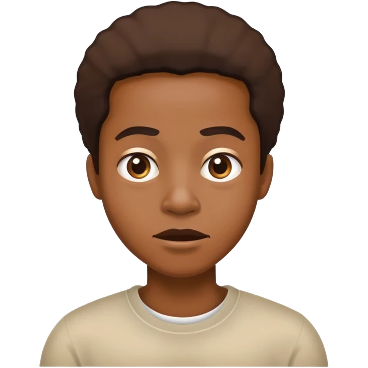 African American shrugging emoji