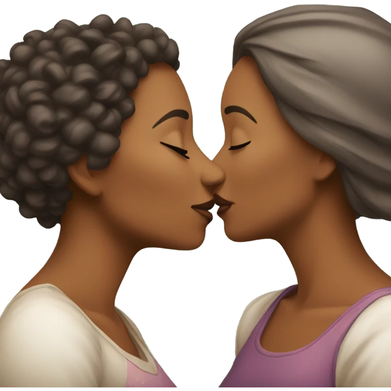 Women kisses emoji