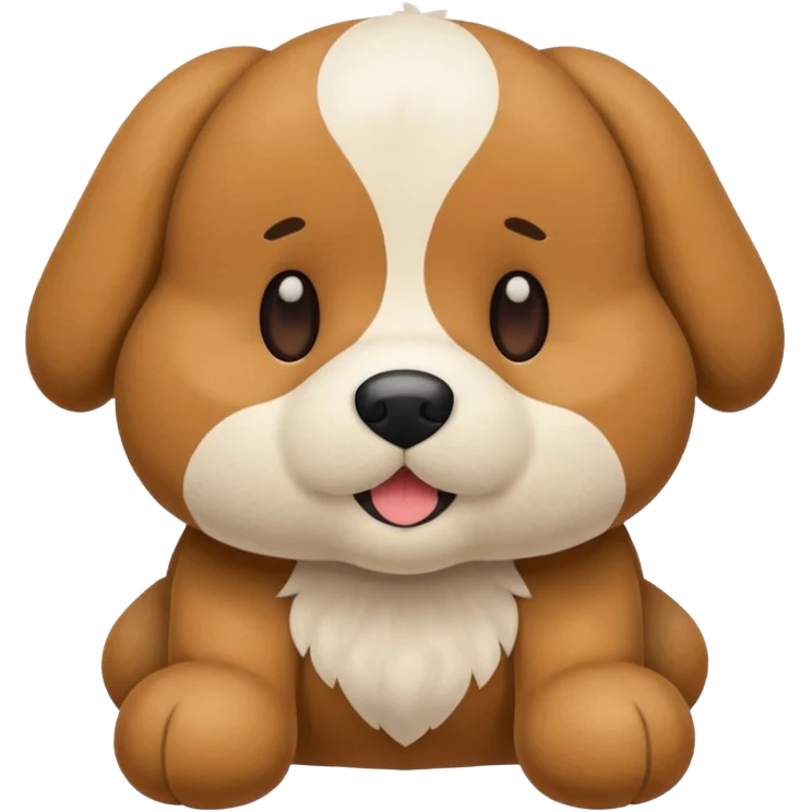 Plush dog toy  emoji