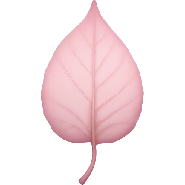 Light pink leaf emoji