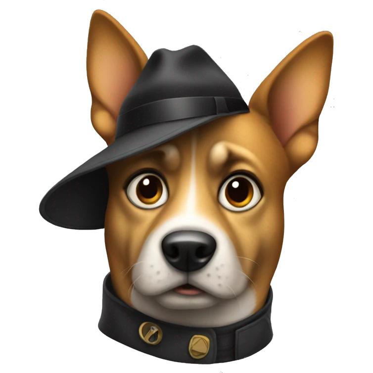 spy dog emoji