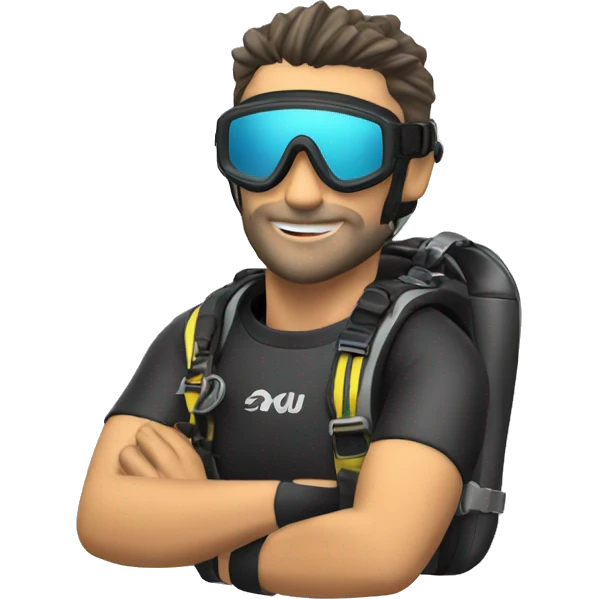 naui scuba diver instructor emoji