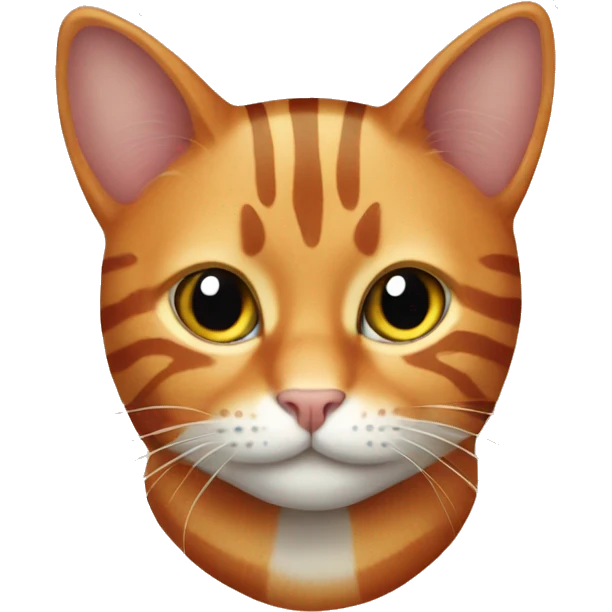 all orange striped cat emoji