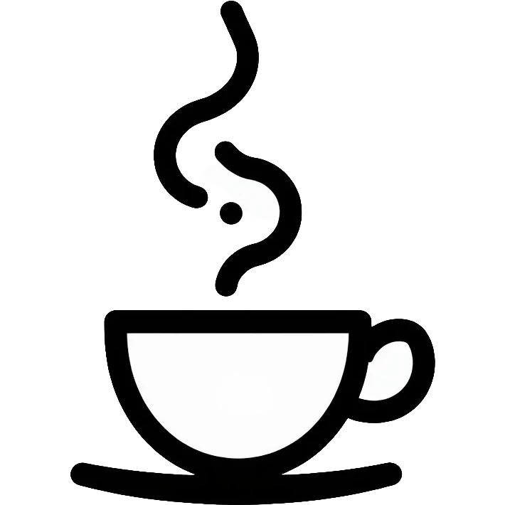 cup of coffee with steam emoji