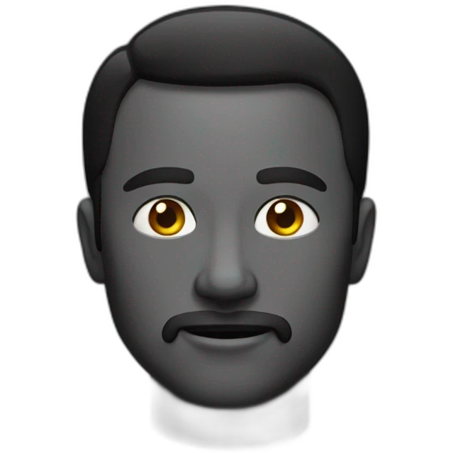 Homme noir emoji