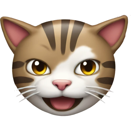 Cat smirking in front of explosion  emoji
