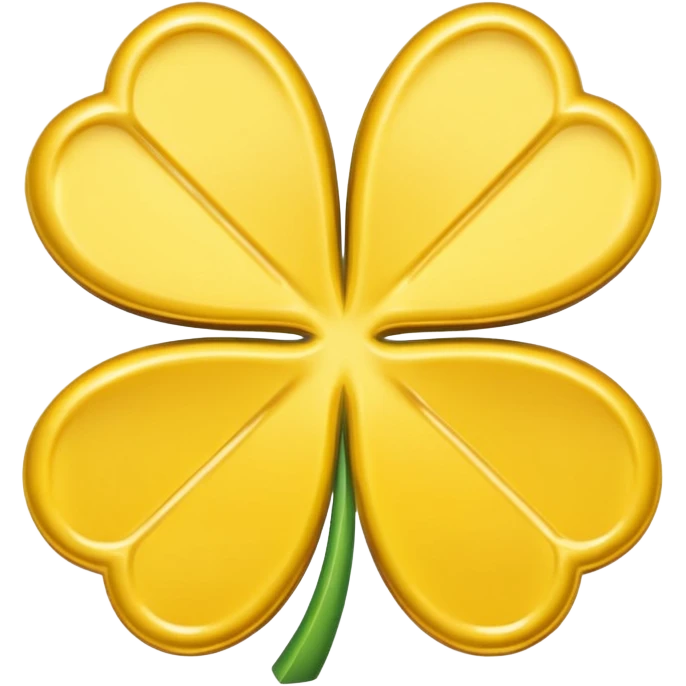 Butter in the shape of a four leaf clover emoji