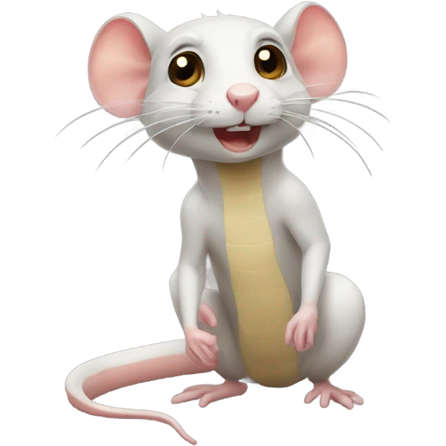 A hybrid of a rat and a snake emoji