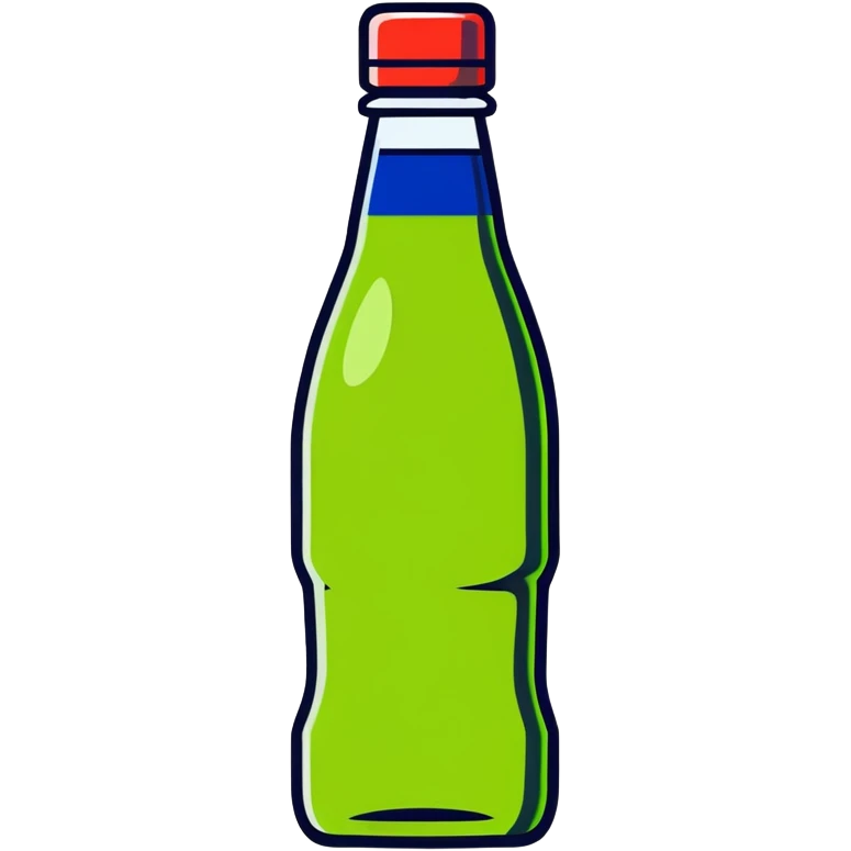 Pepsi max with lime flawor bottle emoji