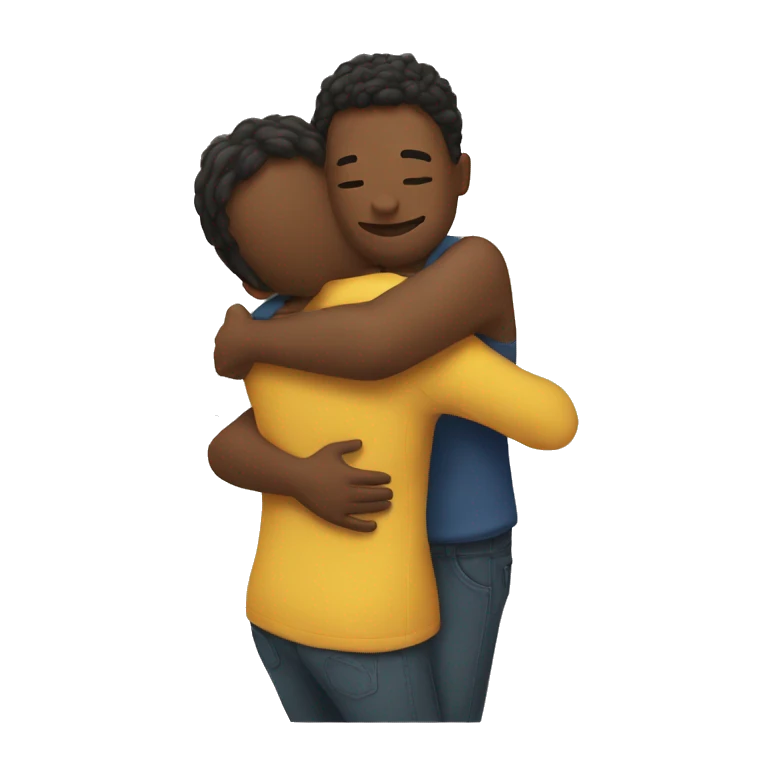 two people hugging emoji