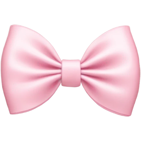 light pink bow on light pink bow emoji