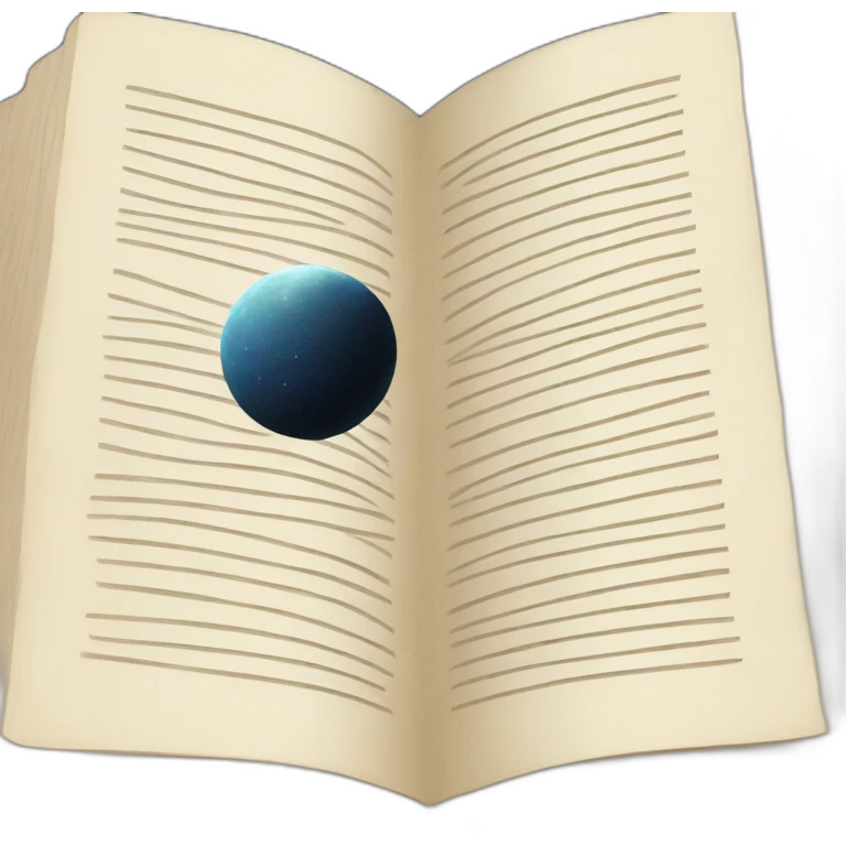 Open book about astronomy emoji