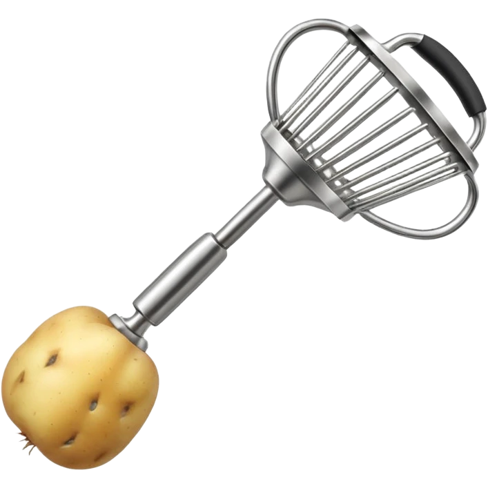 Vertical potato masher  emoji