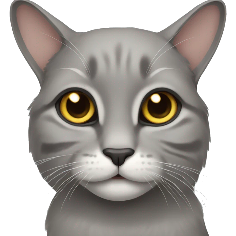 grey lop-eared cat emoji