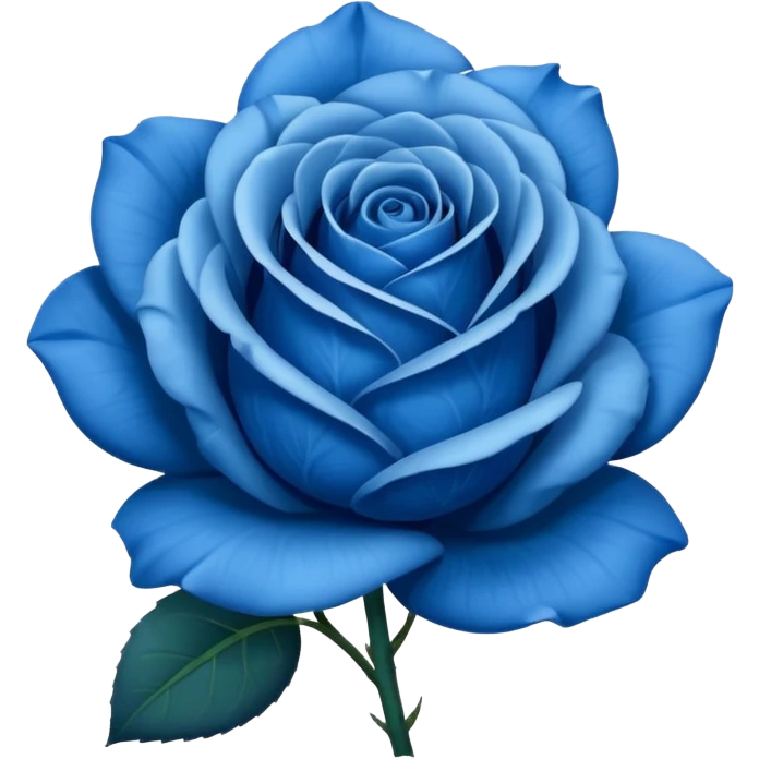 Rose bleu emoji