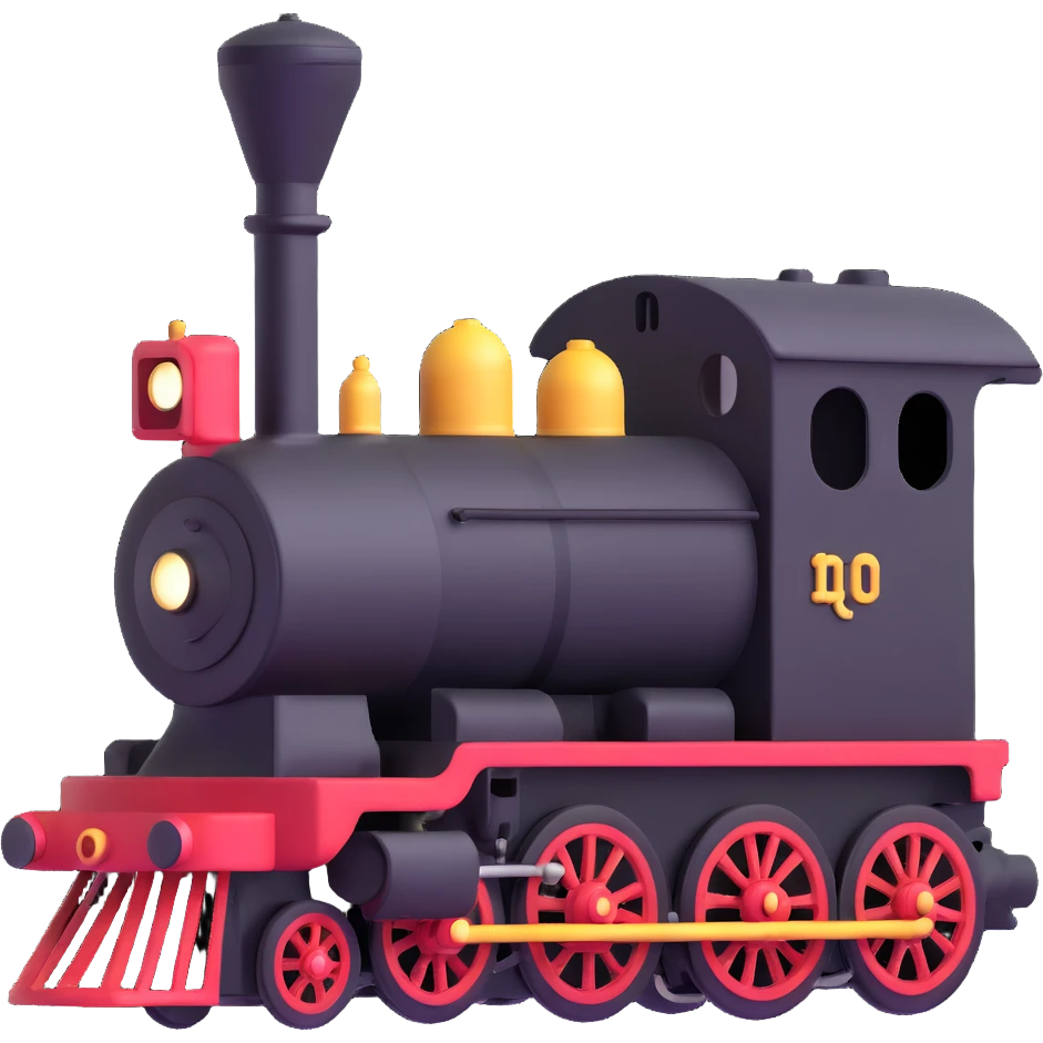 antique locomotive emoji