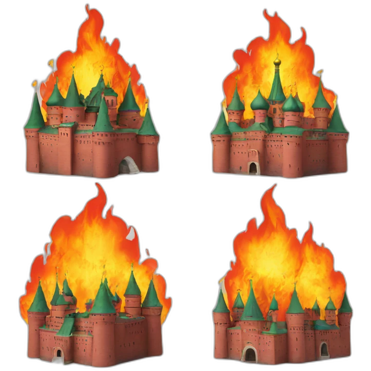 kremlin on fire emoji