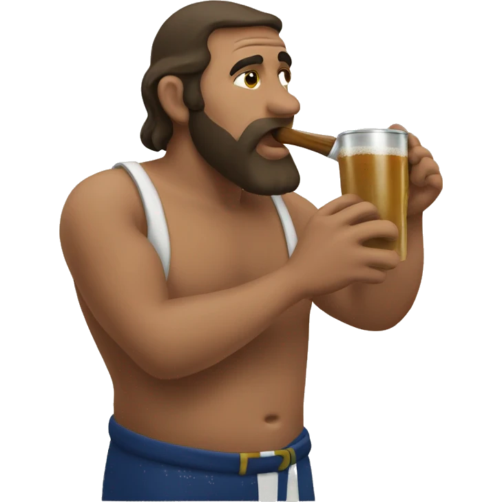 A Uruguayan drinking a mate emoji