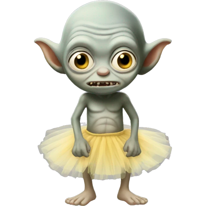 Gollum wearing a tutu  emoji
