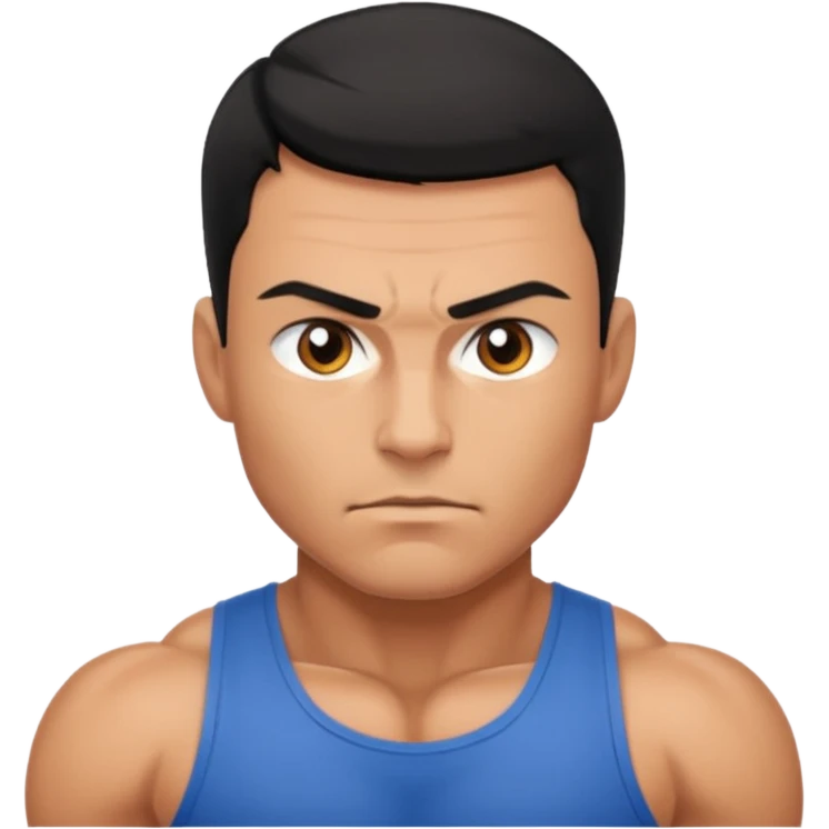 Uomo che acquista forza emoji