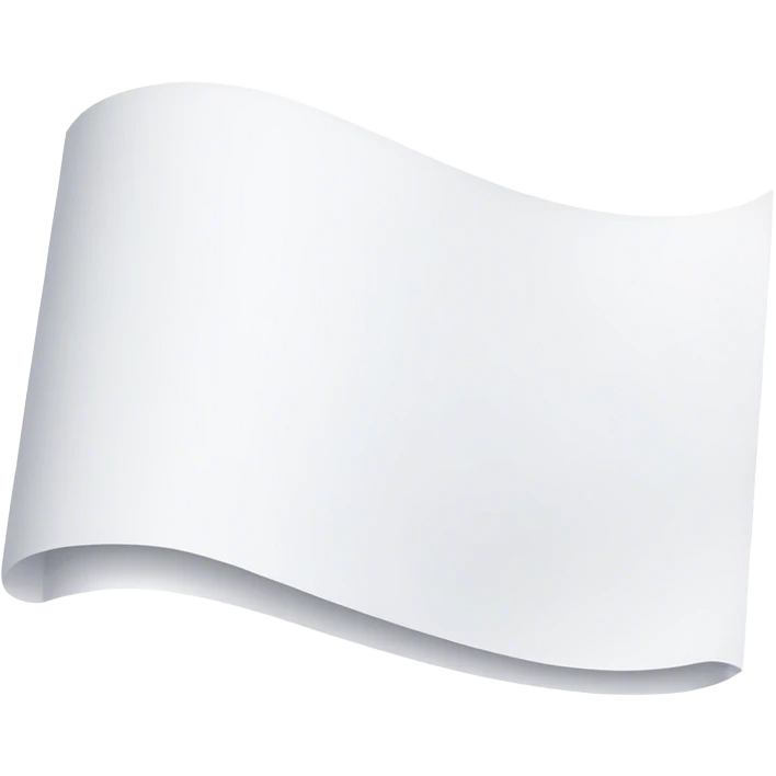 Horizontal piece of paper emoji