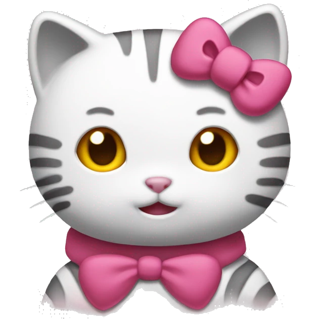 hello kitty as an actual cat emoji