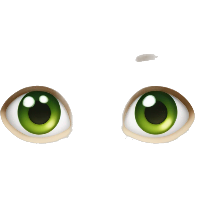 Reubeu cheuveu boucle yeux vert emoji