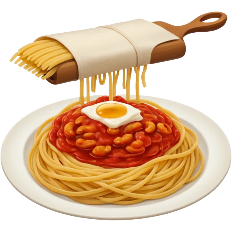 Pasta vermelha com papel emoji