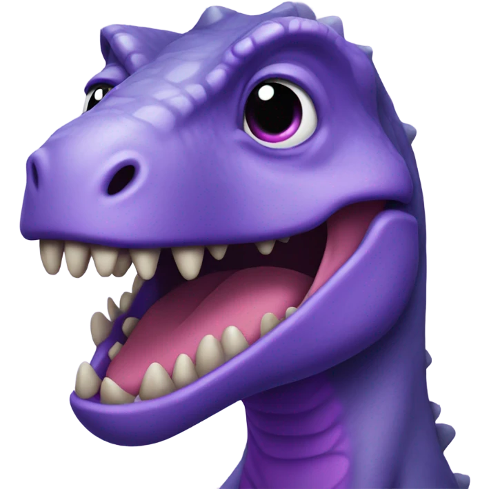 Purple dinosaur emoji