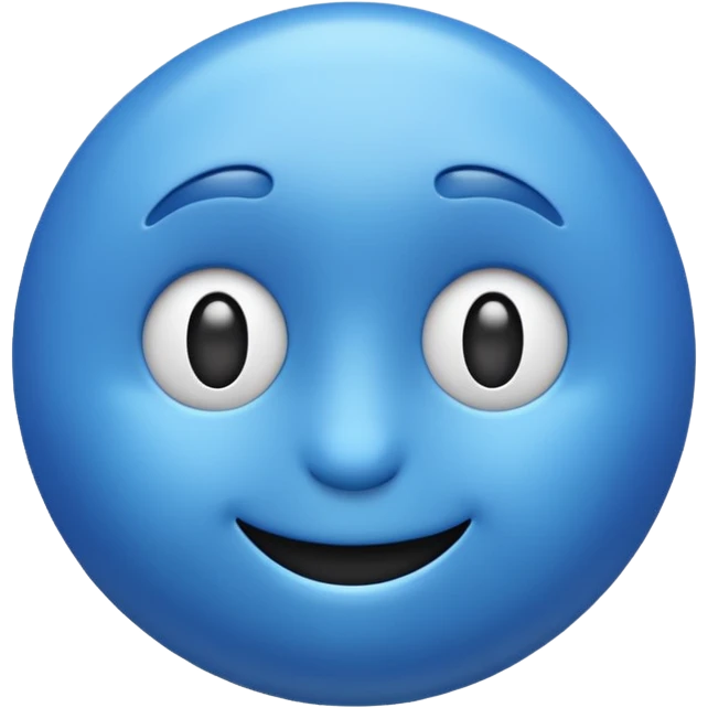 Like blue emoji 3D emoji