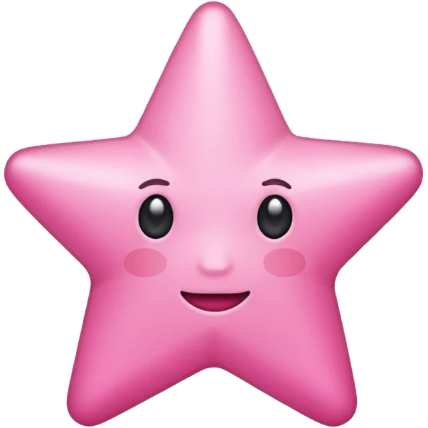 Pink star emoji
