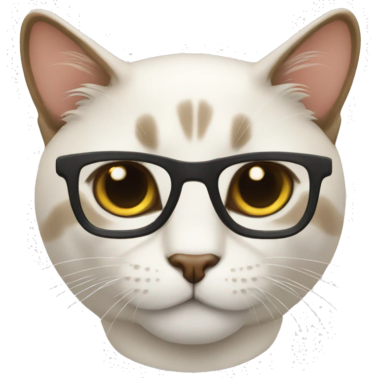 Gato de óculos emoji