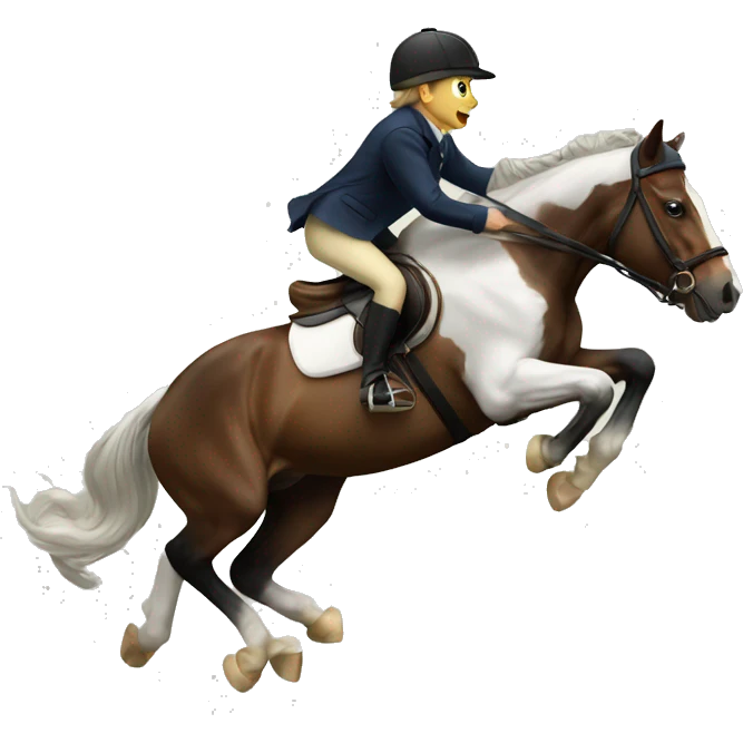 Horse jumping emoji