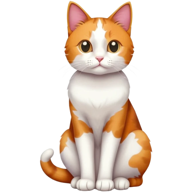 cat full body sitting emoji