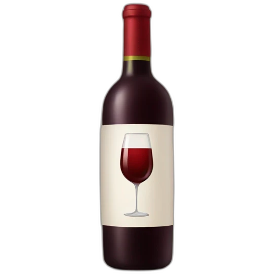 red wine bottle emoji