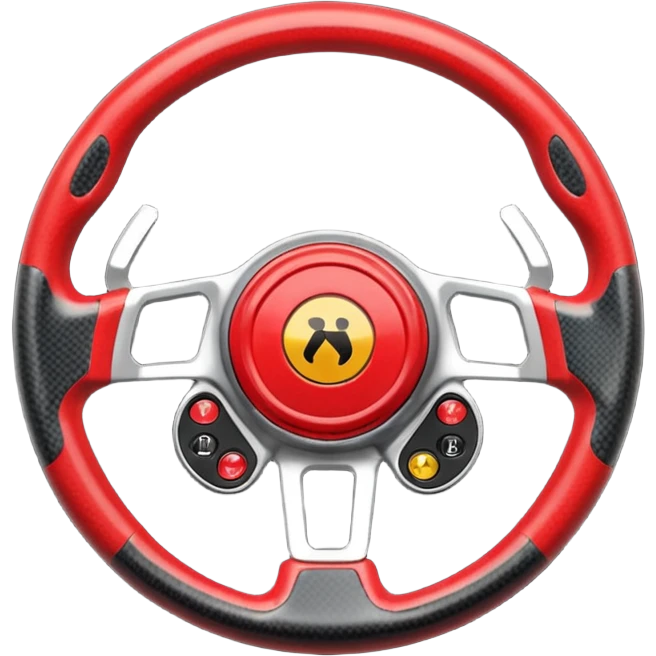 F1 steering wheel emoji