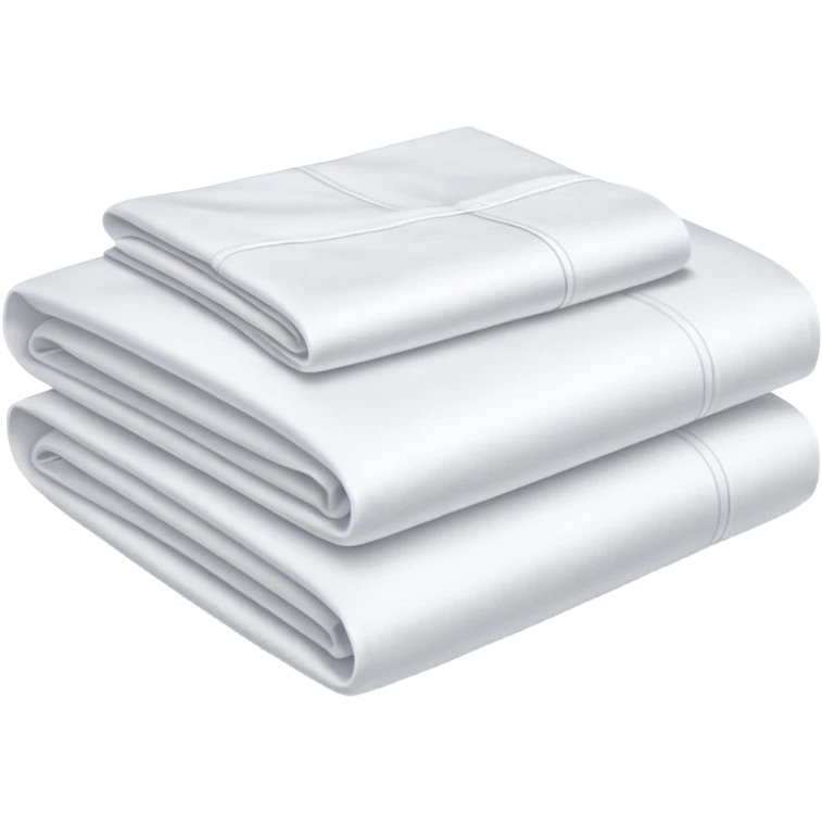 neatly folded bed sheets emoji