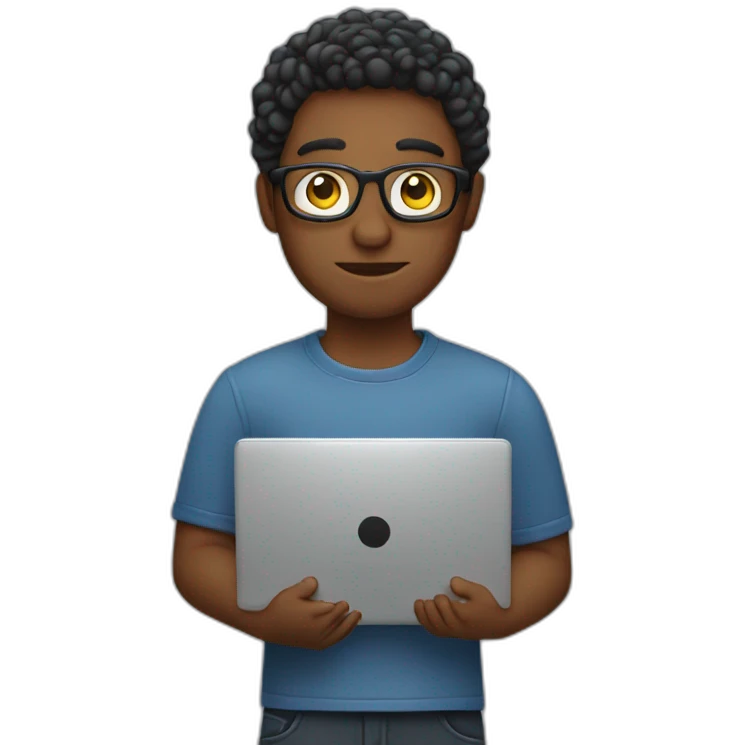 freelance that holding laptop emoji