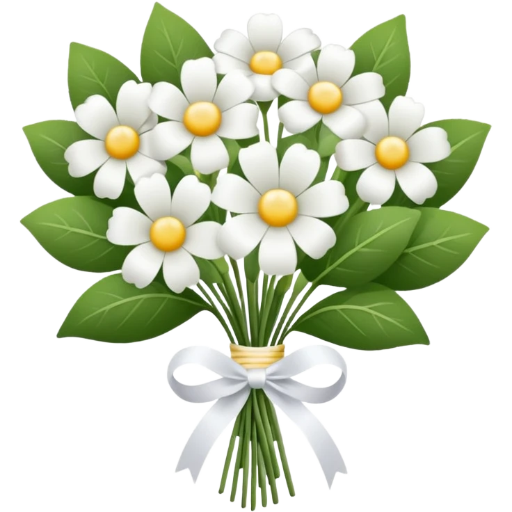 White flower bouquet emoji