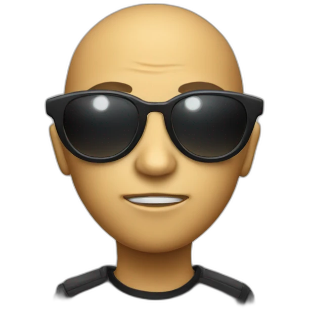 Alien with black glasses emoji