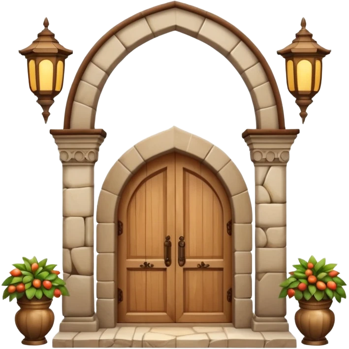 3D Apple-style emoji of a full traditional Turkish han. Rounded stone building with arched wooden doors and windows, small courtyard, fountain, arches, and hanging lanterns. Glossy, smooth, soft shadows, clean white background.






 emoji