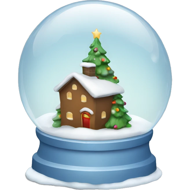 Christmas snowglobe emoji