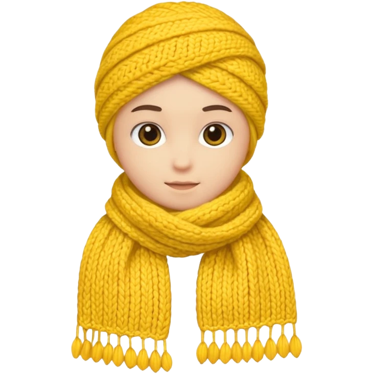 scarf yellow emoji