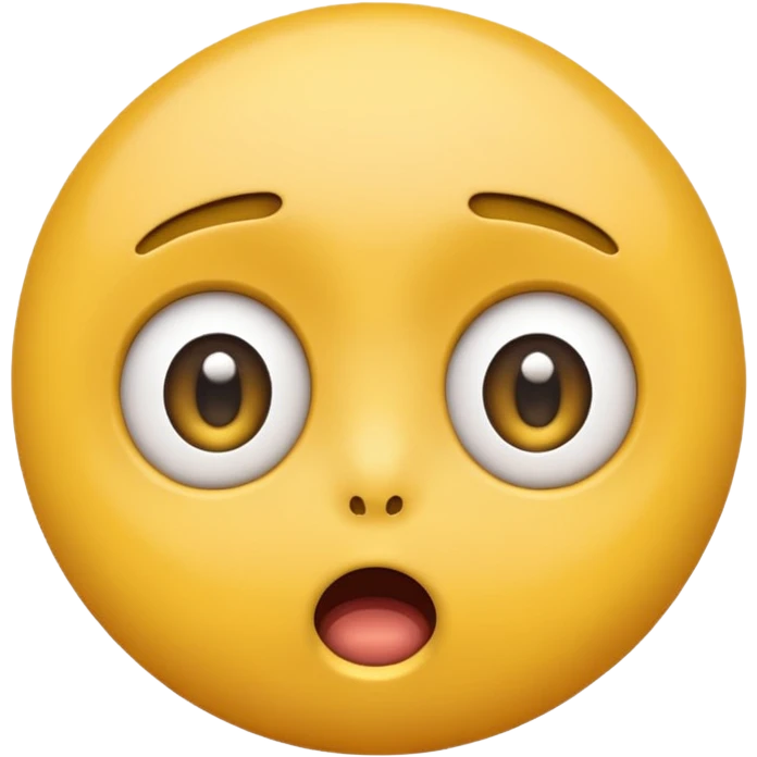 surprised face emoji, expression of astonishment, classic emoji style emoji